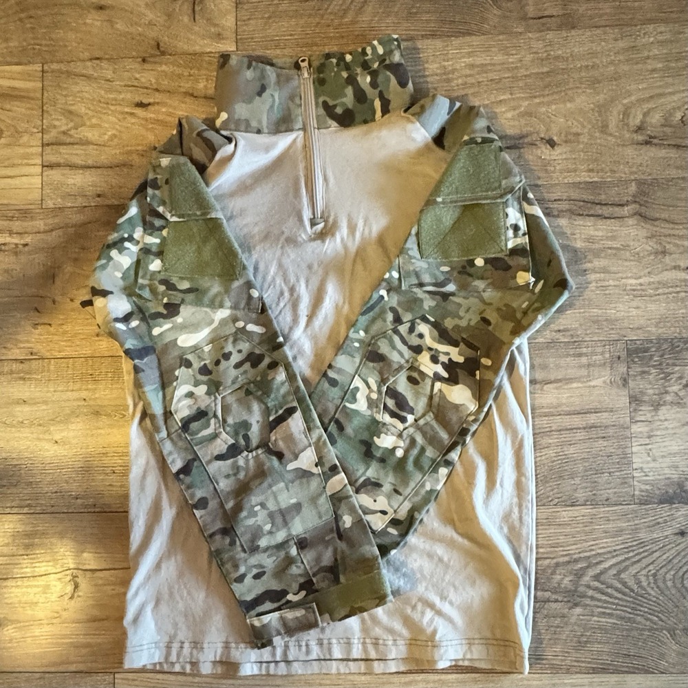 Military Tactical Camouflage Bodysuit Shirt Men's XXL Paintball Hunting Outdoor - Picture 10 of 14